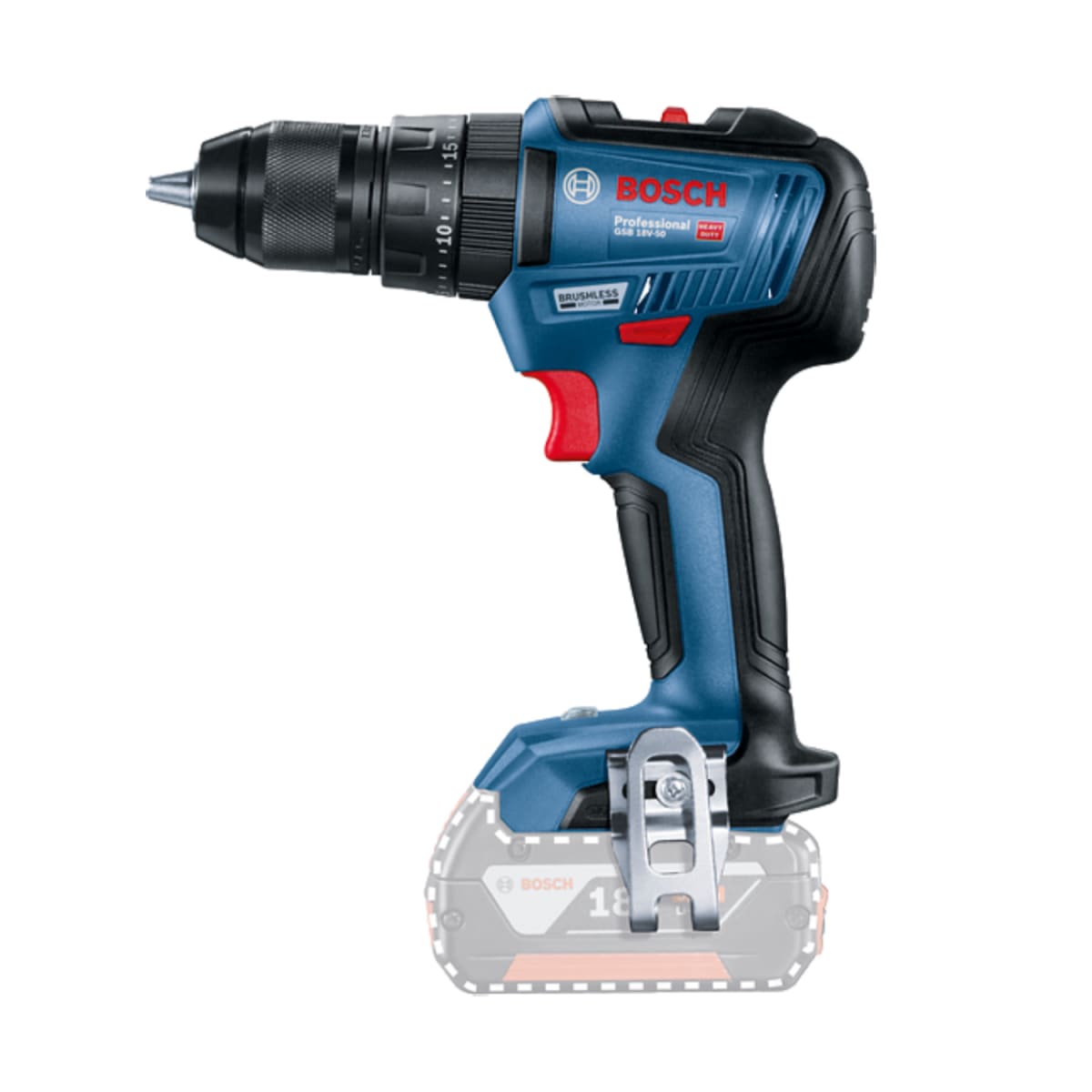 ATORNILLADOR PERCUTOR 18 VOLTIOS CHUCK 3/8 BRUSHLESS GSB 18V-50