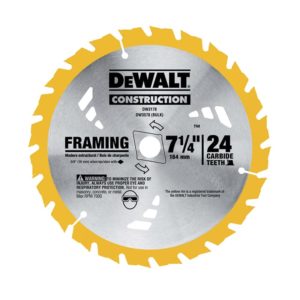 Disco de corte madera 7 1/4" 184mm 24 dientes