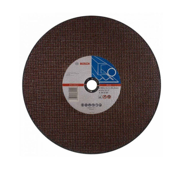 Disco de corte metal 14″ x 1/8″ x 1″ (355mm x 3.1mm x 25.4mm) 20und