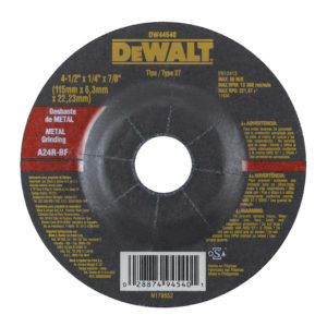 Disco desbaste 4 1/2" x 1/4" x 7/8" (115mm x 6.3mm x 22.23mm) 25und