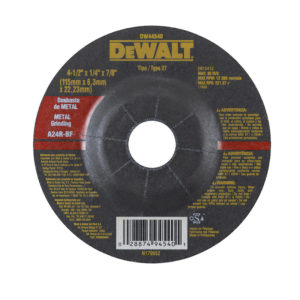 Disco desbaste 4 1/2" x 1/4" x 7/8" (115mm x 6.3mm x 22.23mm)